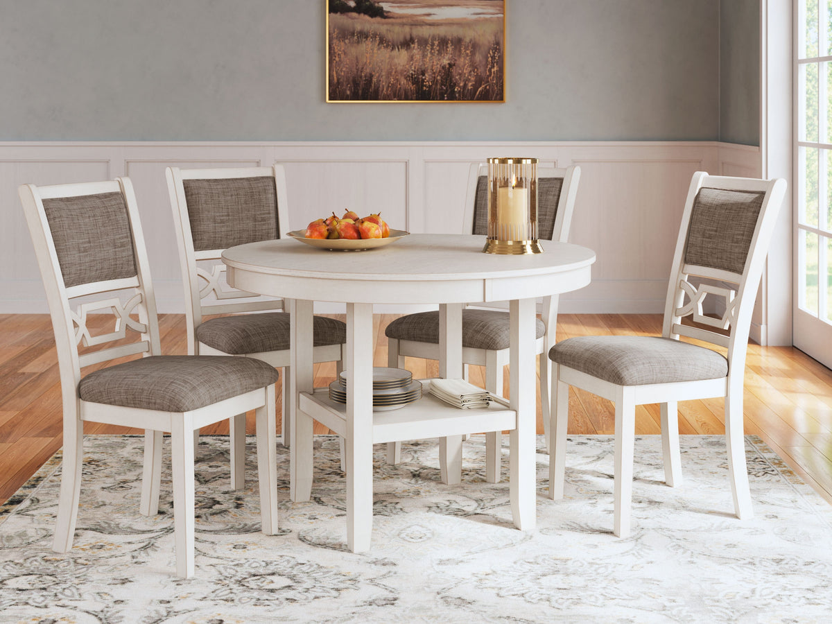 Erinberg - Dining Room Table Set (Set of 5) - Antique White by Unique Piece Furniture