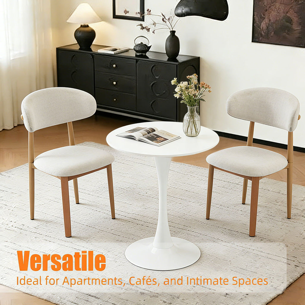 Round Dining Table With Tulip Style Base by Unique Piece Furniture