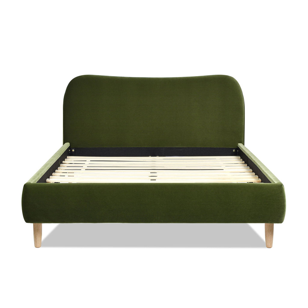 Roman - Curved Headboard Upholstered Platform Bed by Unique Piece Furniture