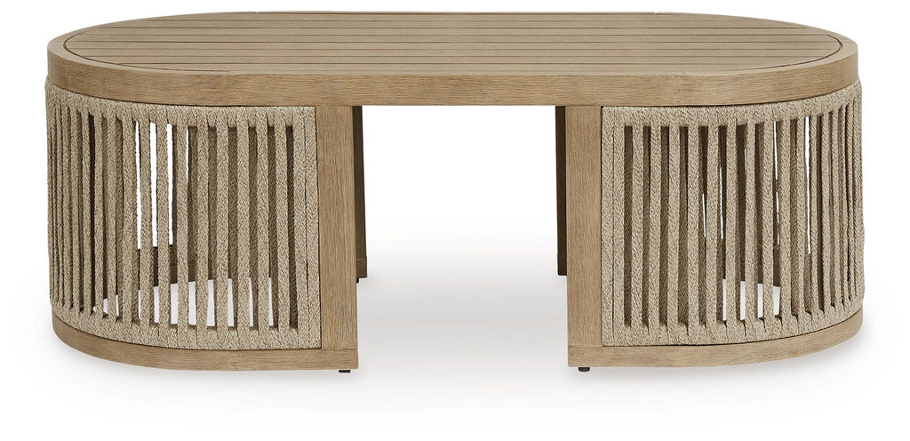 Serena Shores - Rectangular Cocktail Table - Beige by Unique Piece Furniture