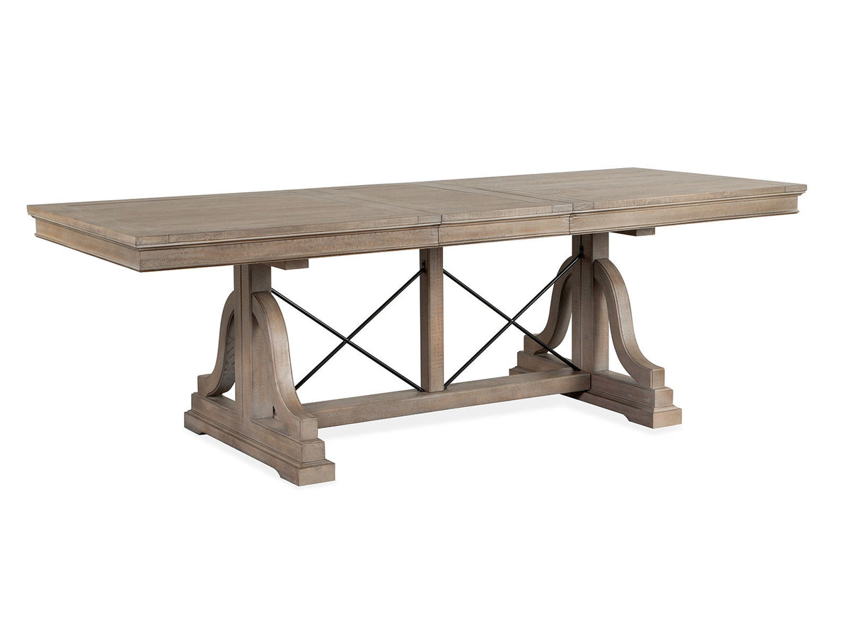 Paxton Place - Trestle Dining Table - Dovetail Gray by Unique Piece Furniture