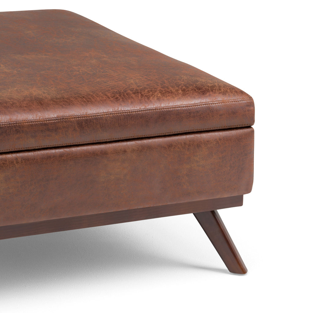 Owen - Multifunctional Square Coffee Table Storage Ottoman by Unique Piece Furniture