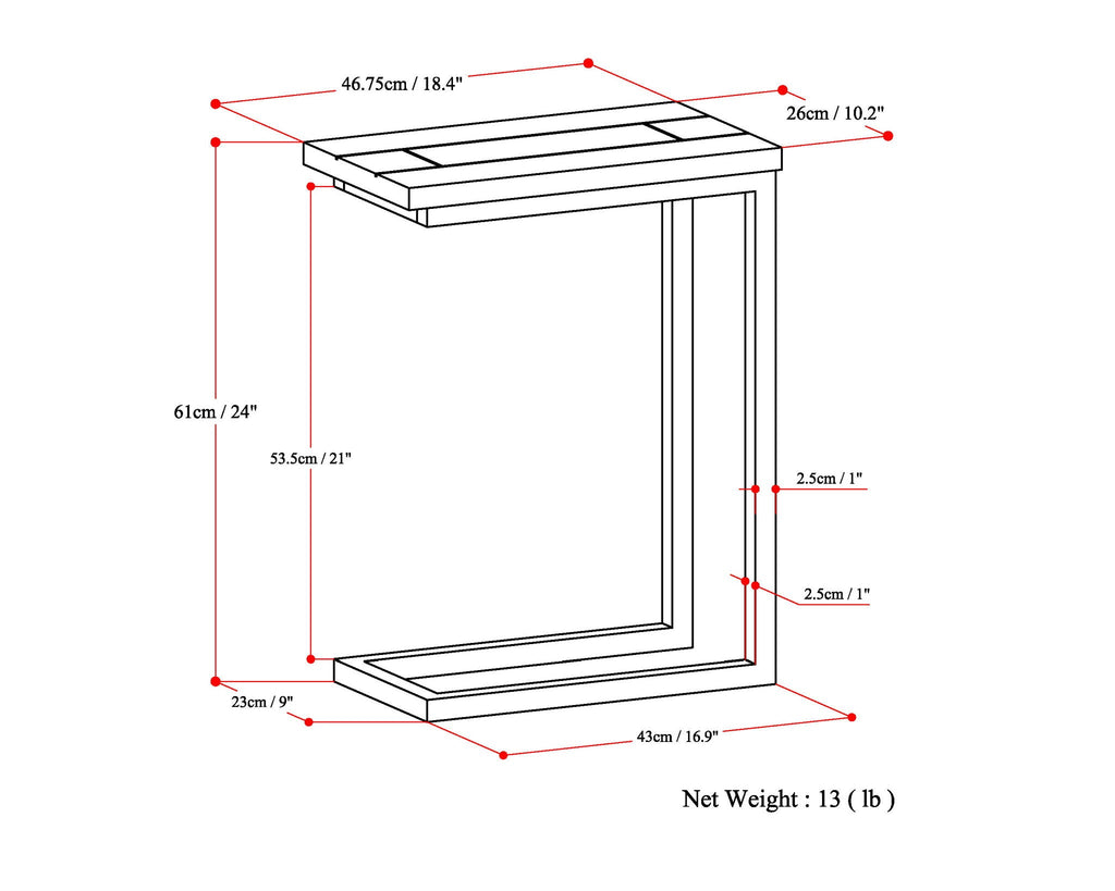 Skyler - Handcrafted C Side Table by Unique Piece Furniture