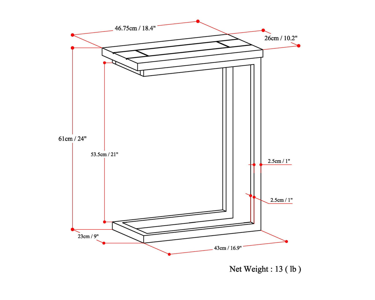 Skyler - Handcrafted C Side Table by Unique Piece Furniture