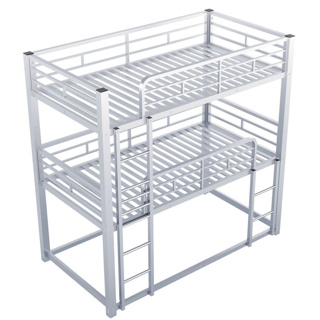 Triple Bunk Bed With Sturdy Construction And Space Saving Design by Unique Piece Furniture