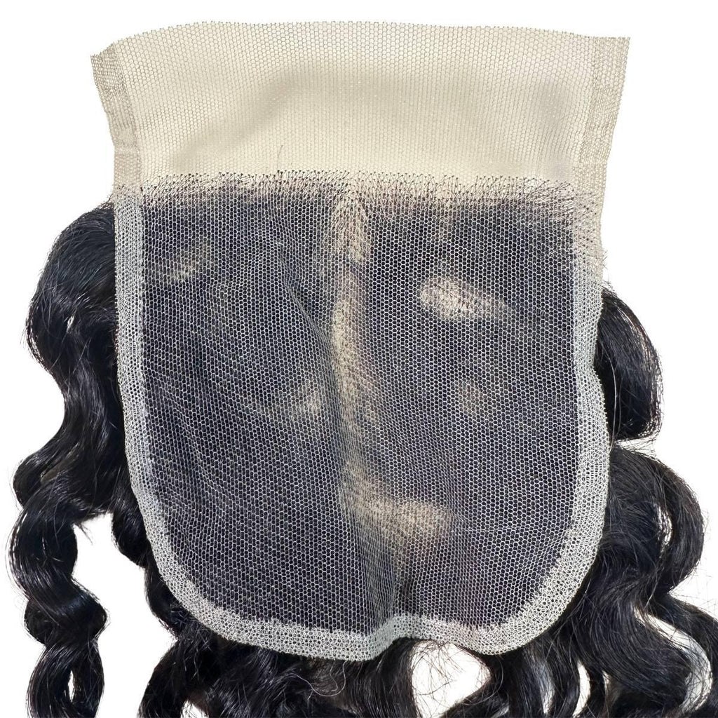Spanish Wave 4x4 Transparent Lace Human Hair Closure by Private Label