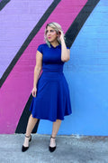 Bombshell Dress in Royal Blue by Retrolicious