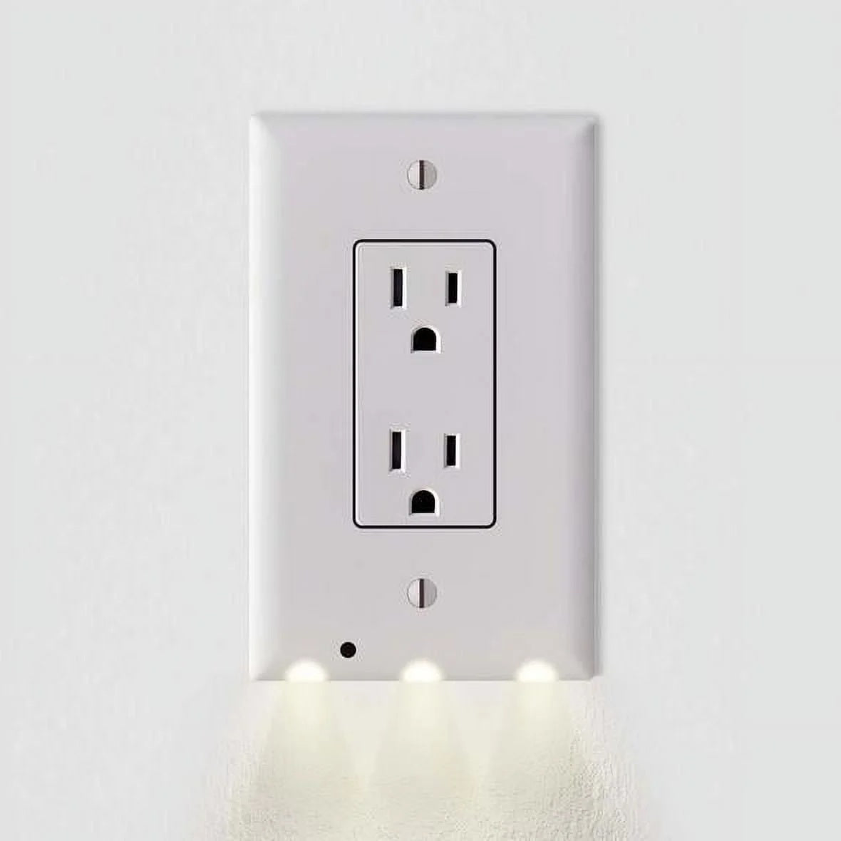 Outlet Cover with Built-In LED Night Light - 2 Styles by Infinite Basics