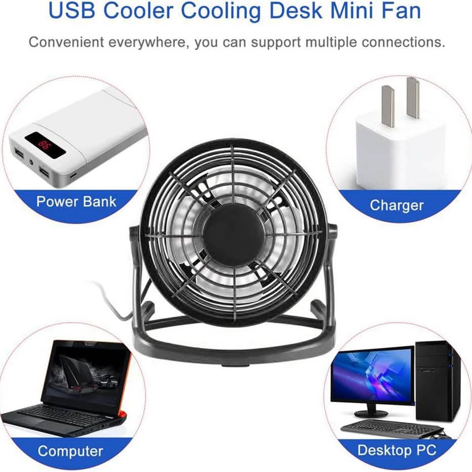 5-Inch USB Personal Desk Fan by DailySale