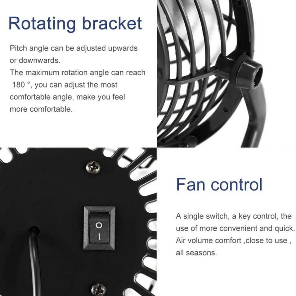 5-Inch USB Personal Desk Fan by DailySale