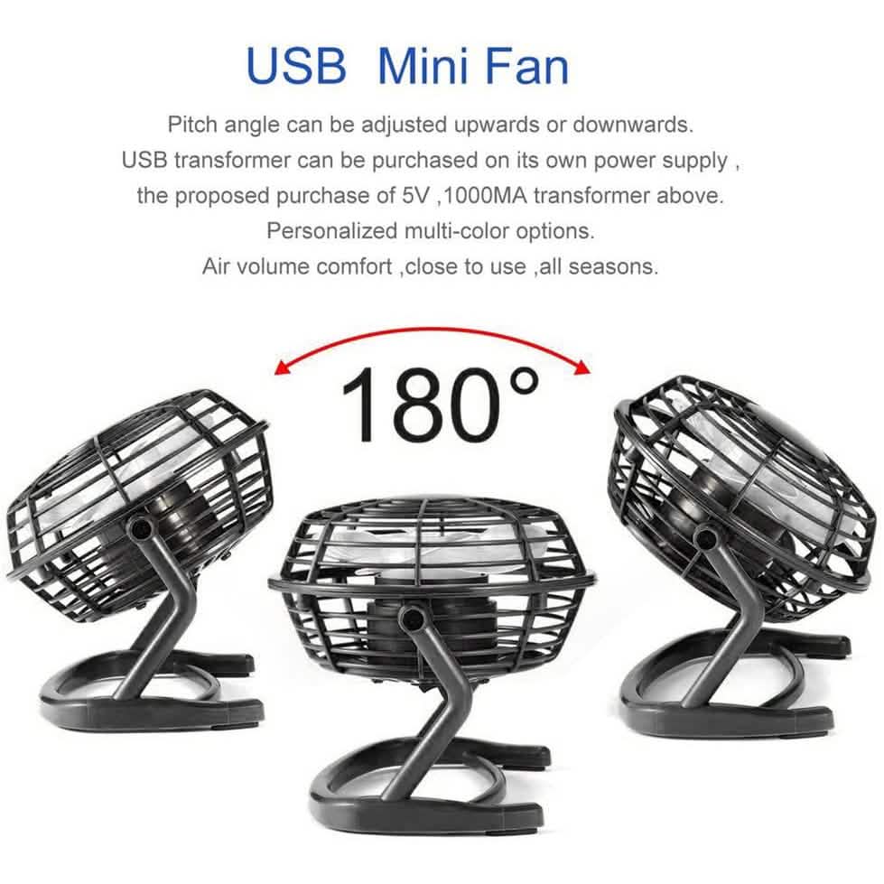 5-Inch USB Personal Desk Fan by DailySale