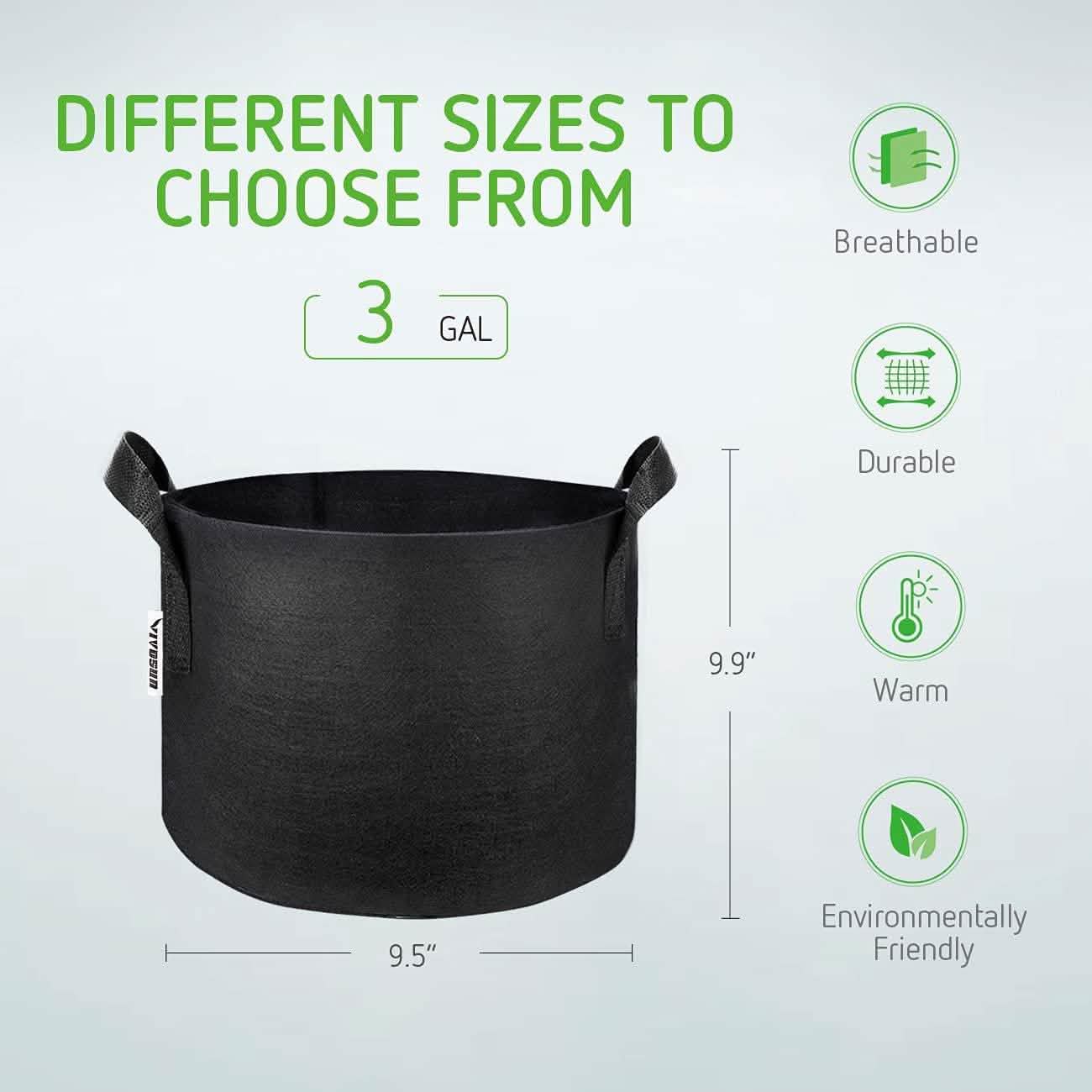5-Pack: Plant Grow Bags by DailySale