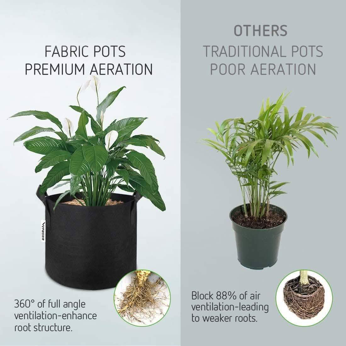 5-Pack: Plant Grow Bags by DailySale