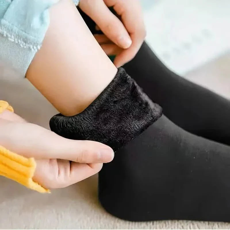 5-Pairs: Ultra-Soft Plush Lined Thermal Socks - Comfy Mid Tube Socks by DailySale