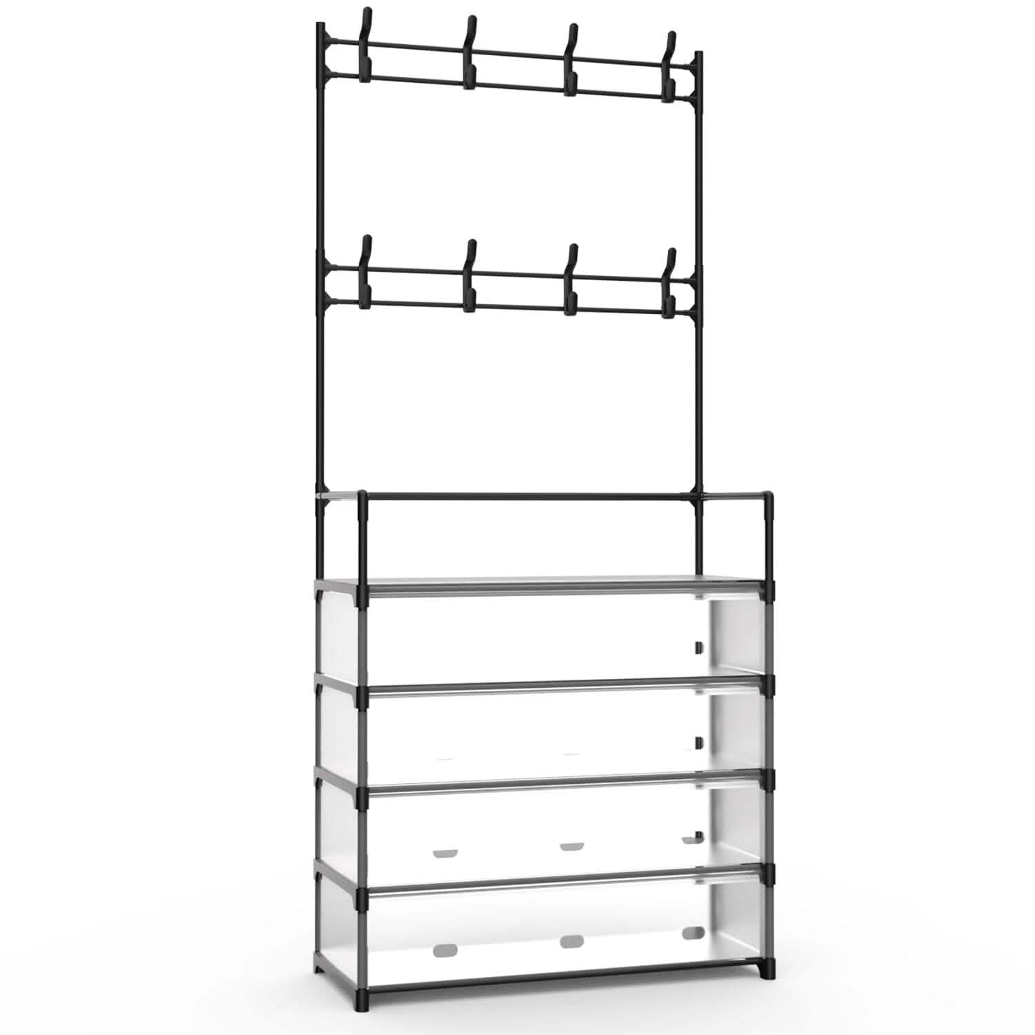 5-Tier Dustproof Entryway Hall Tree Coat and Shoe Rack by DailySale