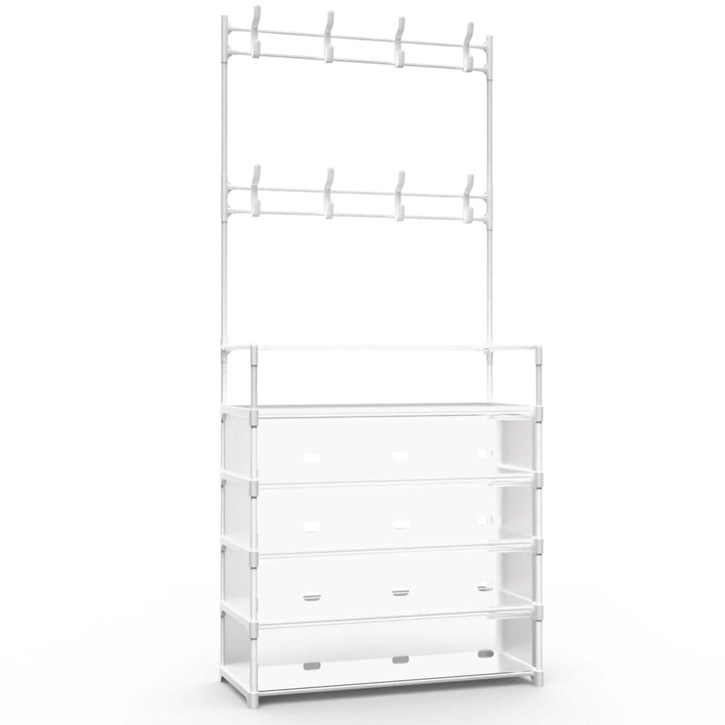 5-Tier Dustproof Entryway Hall Tree Coat and Shoe Rack by DailySale