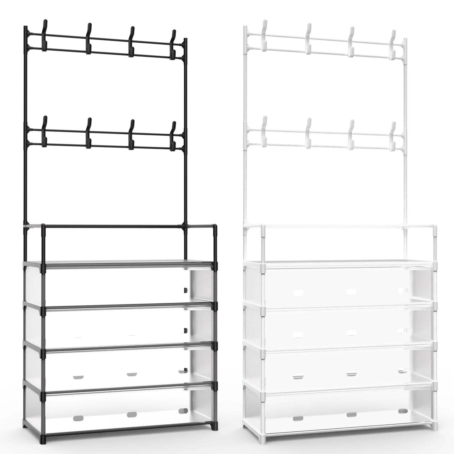 5-Tier Dustproof Entryway Hall Tree Coat and Shoe Rack by DailySale