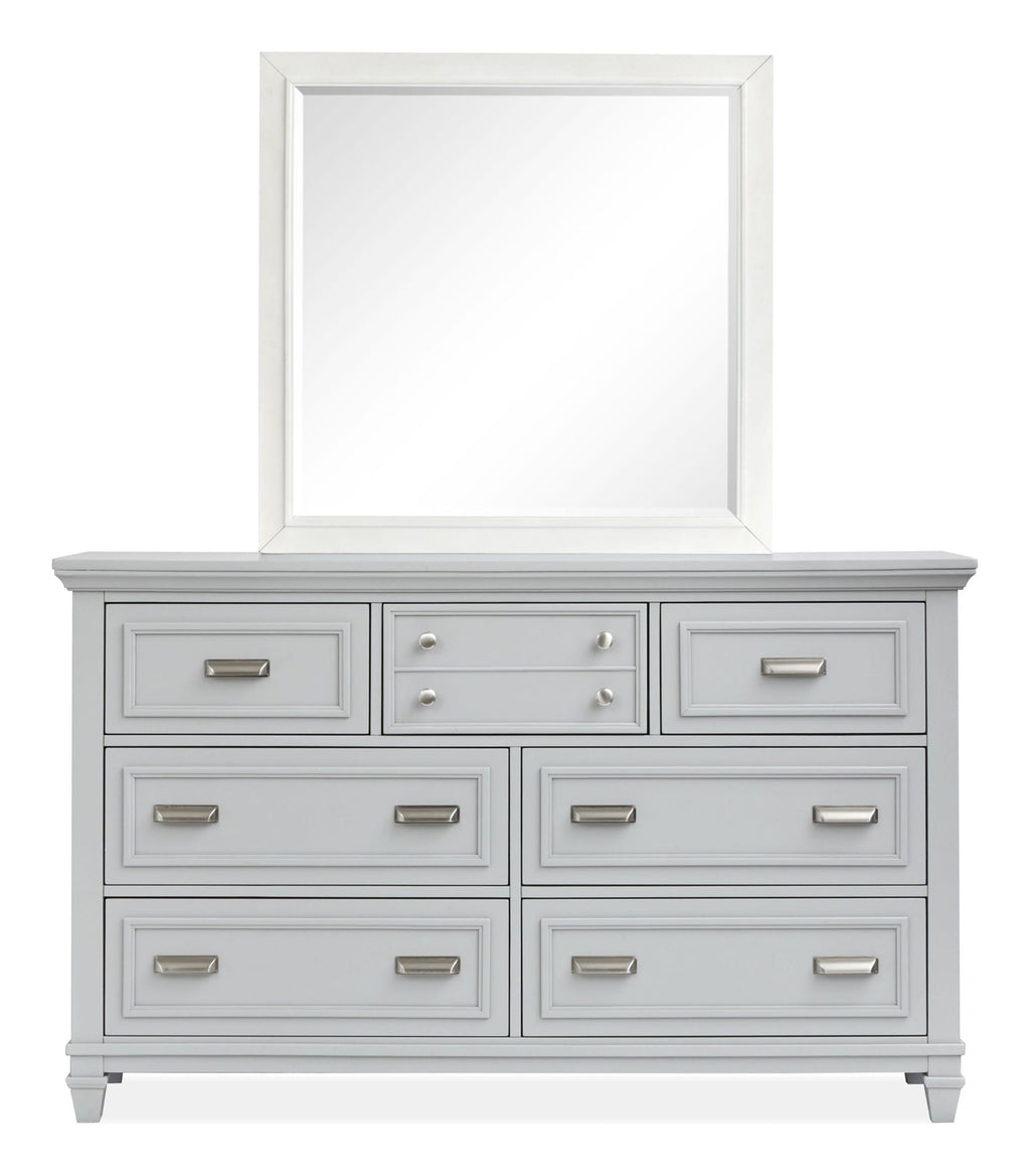 Charleston - Drawer Dresser With Landscape Mirror by Unique Piece Furniture
