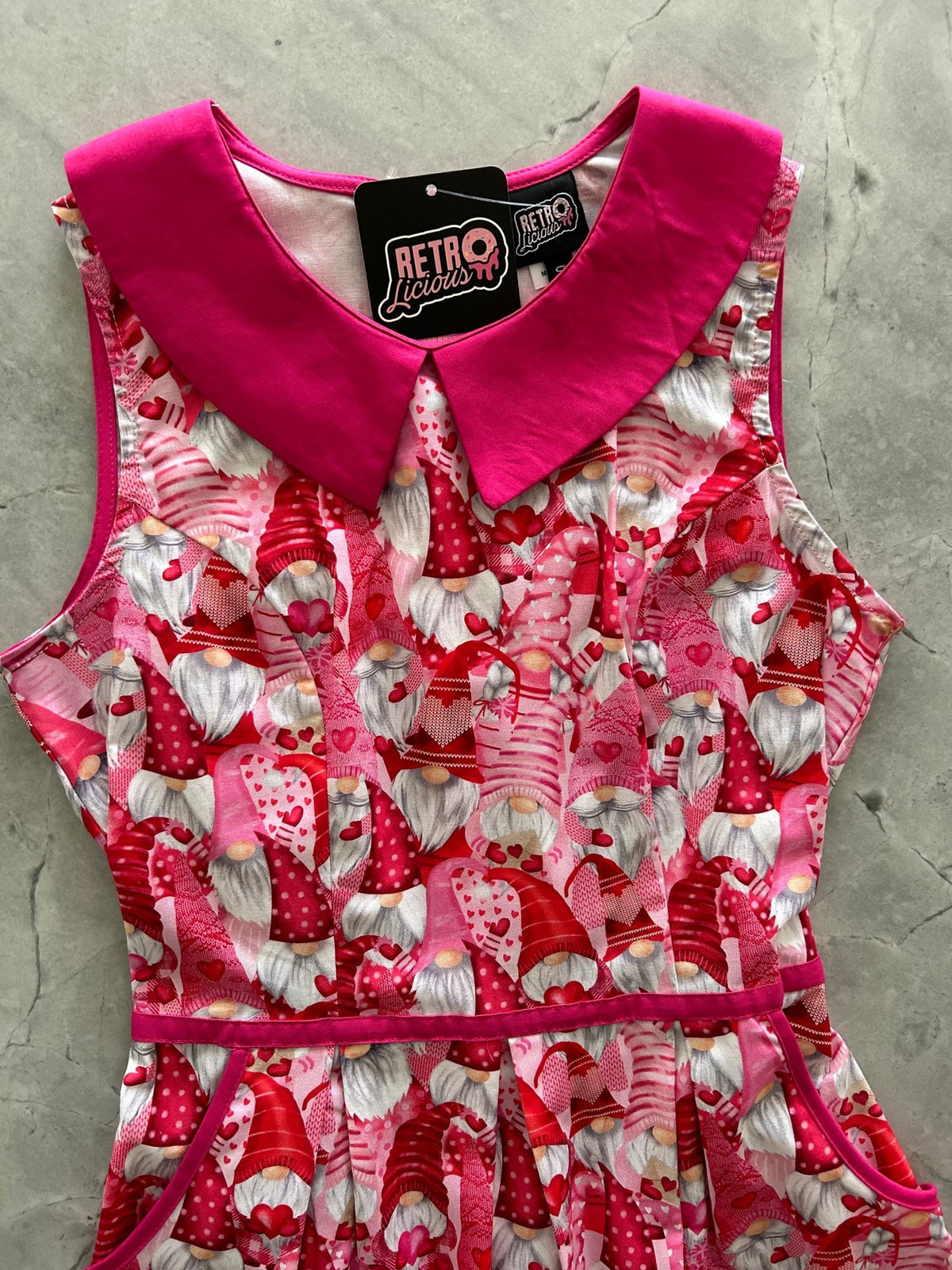 Gnomes Collared Dress by Retrolicious