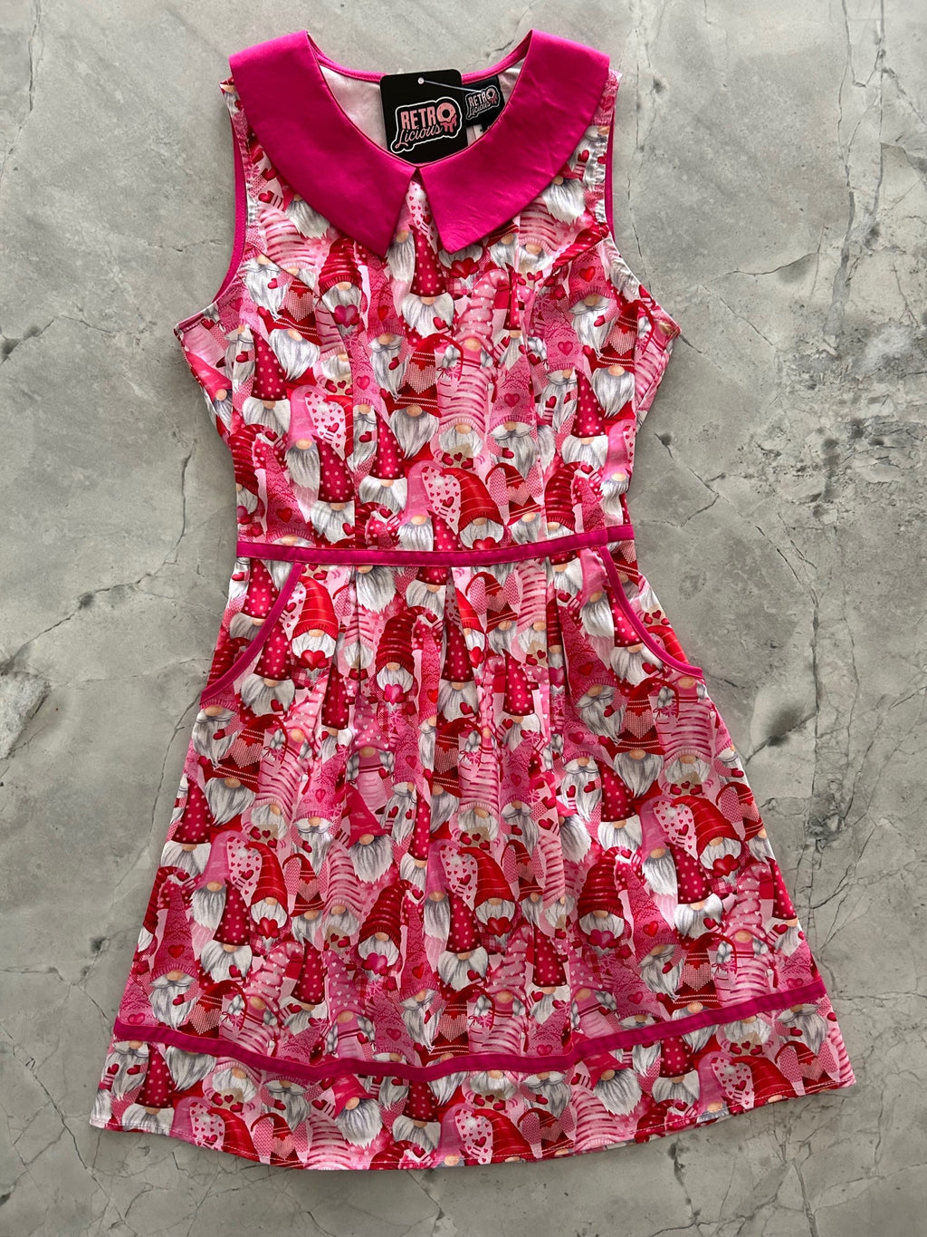 Gnomes Collared Dress by Retrolicious