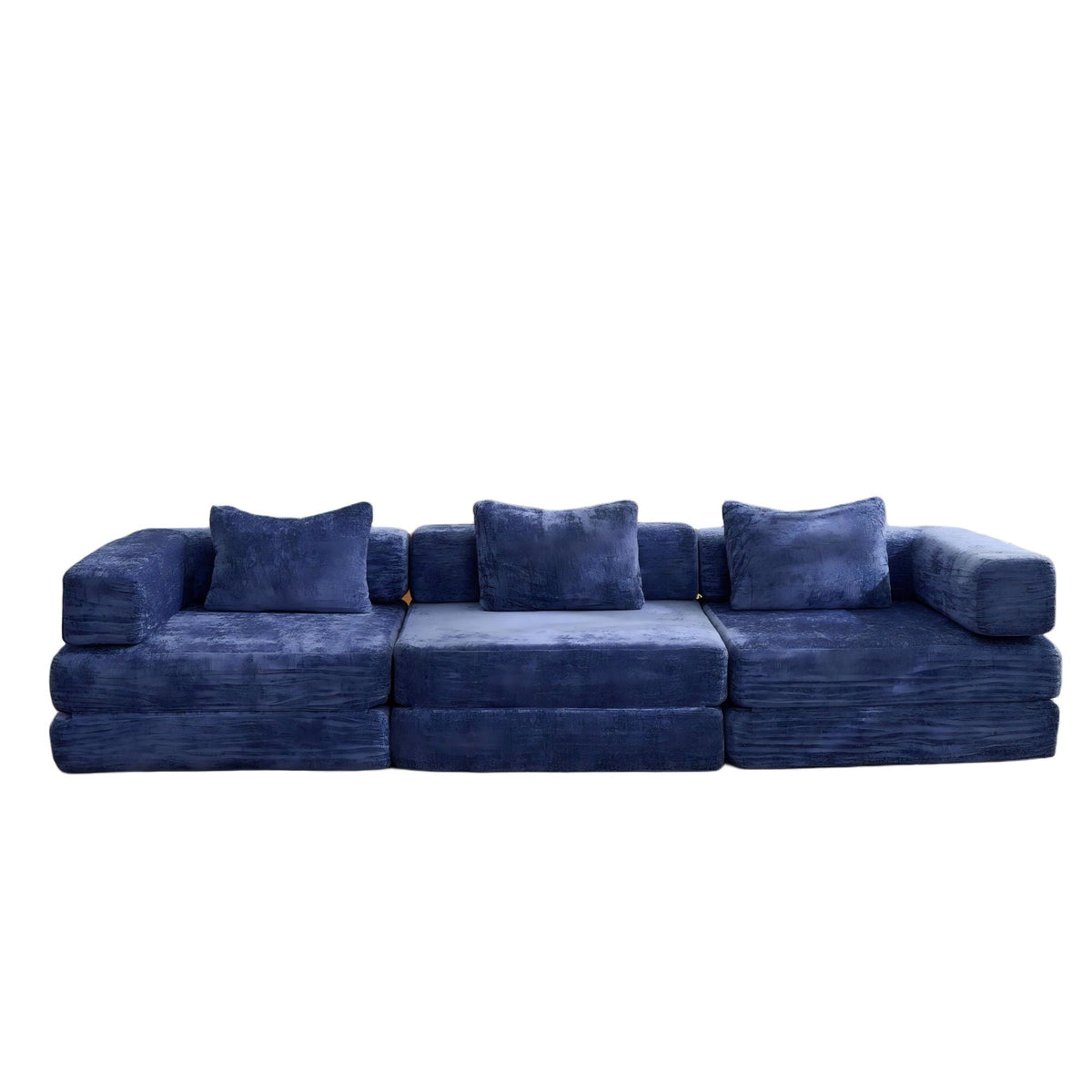 Convertible Floor Sofa Bed, Boneless Modular Sectional Sofa For Living Room by Unique Piece Furniture