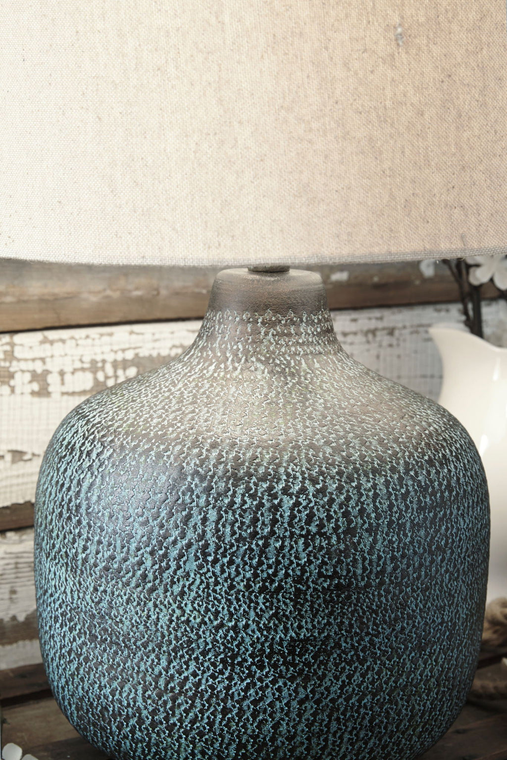 Malthace - Metal Table Lamp - Patina by Unique Piece Furniture