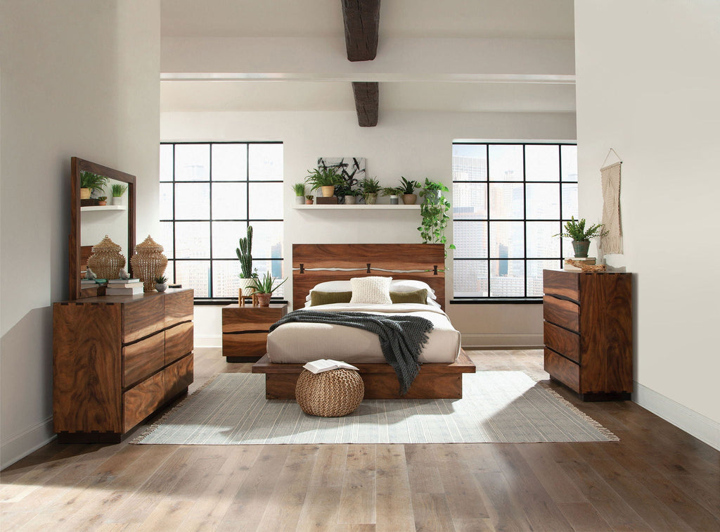 Winslow 5-piece Eastern King Bedroom Set Smokey Walnut by Unique Piece Furniture