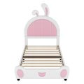 Upholstered Platform Bed With Rabbit Shaped Headboard by Unique Piece Furniture