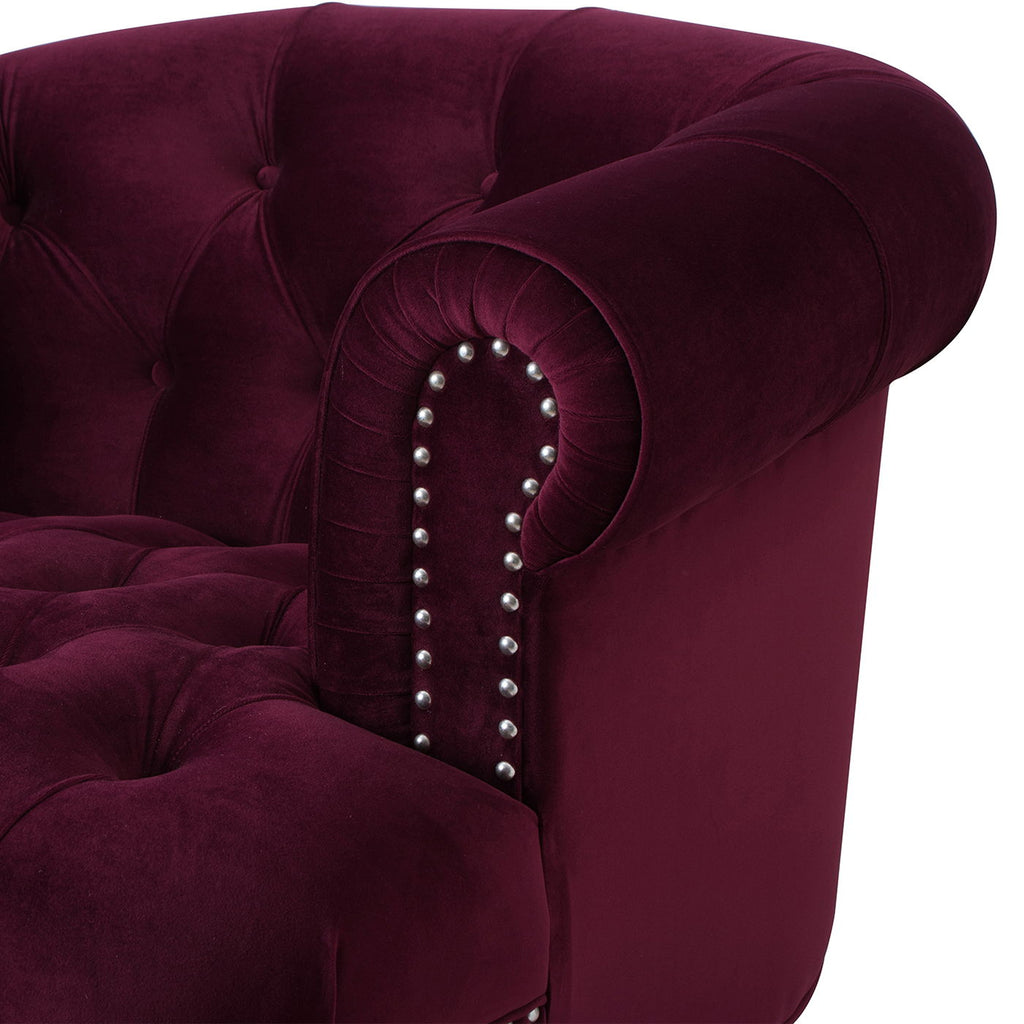 La Rosa - Victorian Tufted Upholstered Accent Chair by Unique Piece Furniture