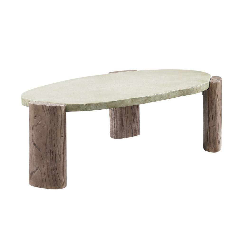 Dayana - Coffee Table - Oak / Off White by Unique Piece Furniture
