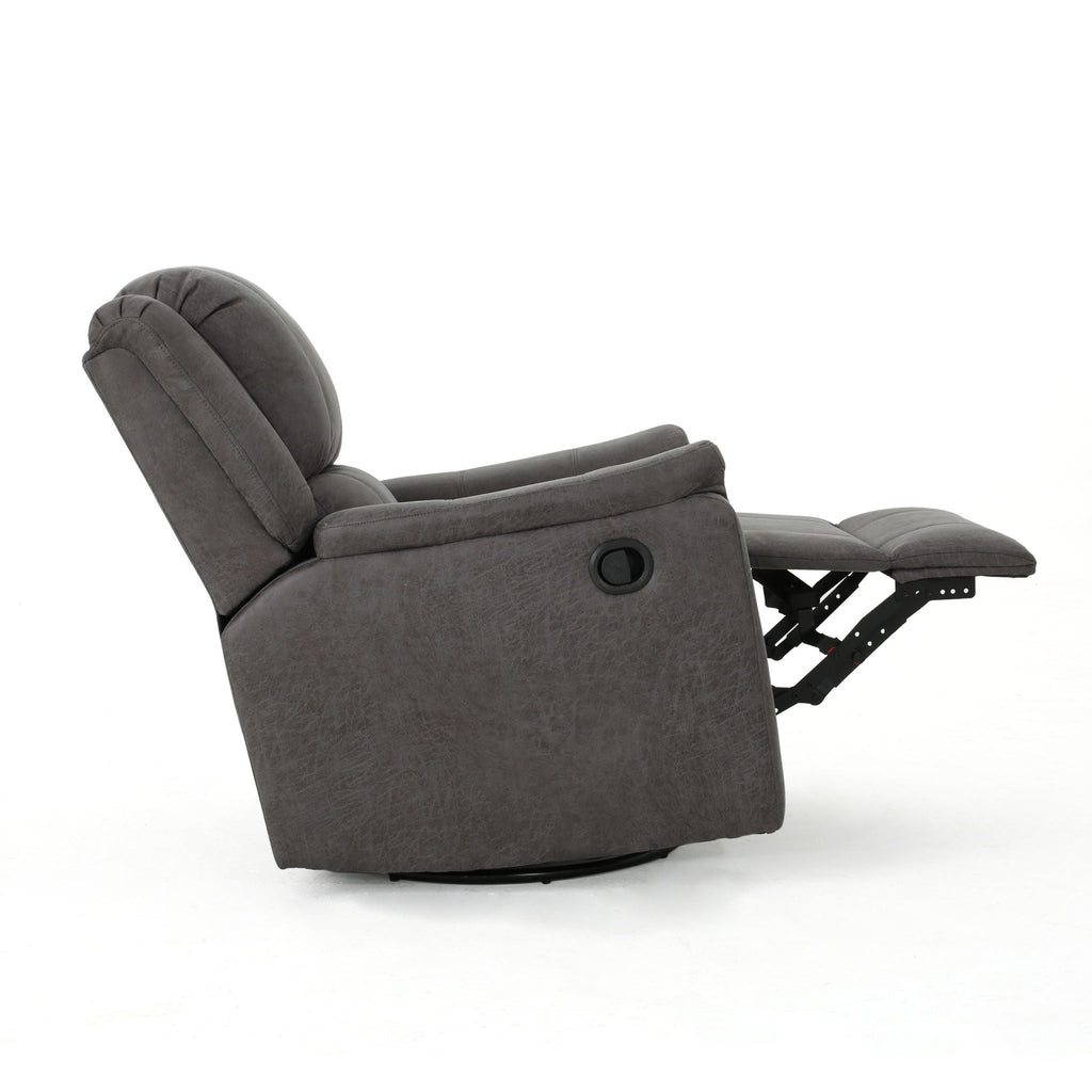 Contemporary Glider Recliner With Swivel Function by Unique Piece Furniture