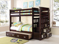 Allentown - Twin / Twin Bunk Bed With Trundle Storage - Espresso by Unique Piece Furniture