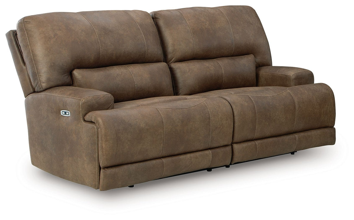 Beckley Place - 2 Seat Power Reclining Sofa With Adjustable Headrest - Earth by Unique Piece Furniture