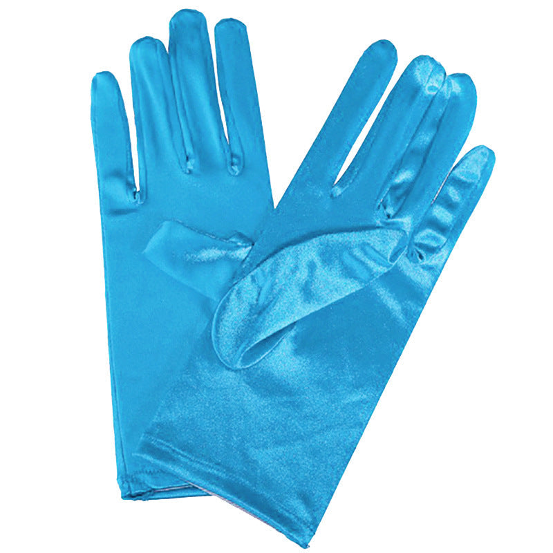 Bridal Wedding Gloves Short Satin Dress Cheongsam Gloves by My Store