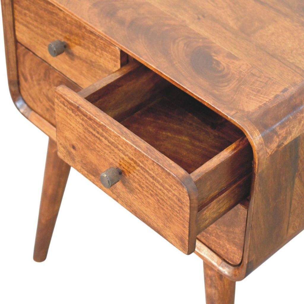 Avora - 3 Drawer Nightstand - Brown by Unique Piece Furniture