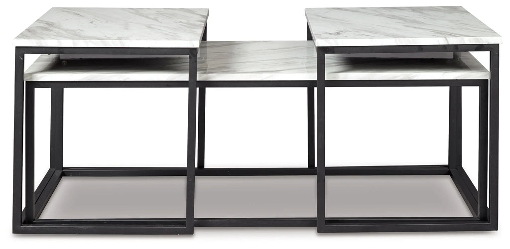 Donnesta - Occasional Table Set (Set of 3) - Gray / Black by Unique Piece Furniture