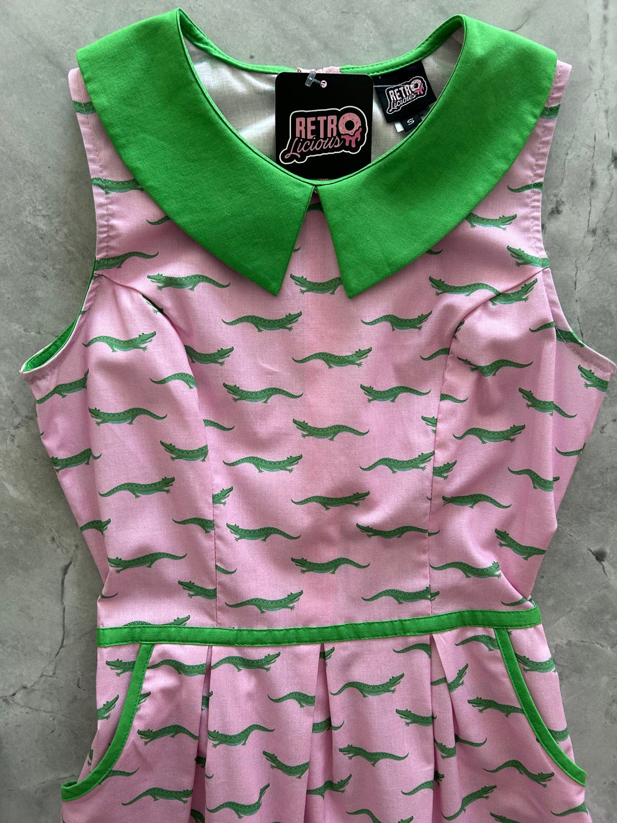 Alligator Collared Dress by Retrolicious
