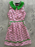 Alligator Collared Dress by Retrolicious
