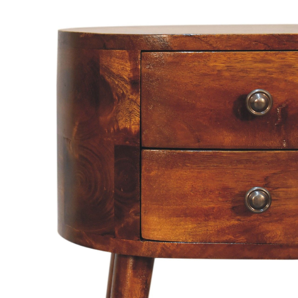 Mini Rounded Nightstand - Chestnut by Unique Piece Furniture