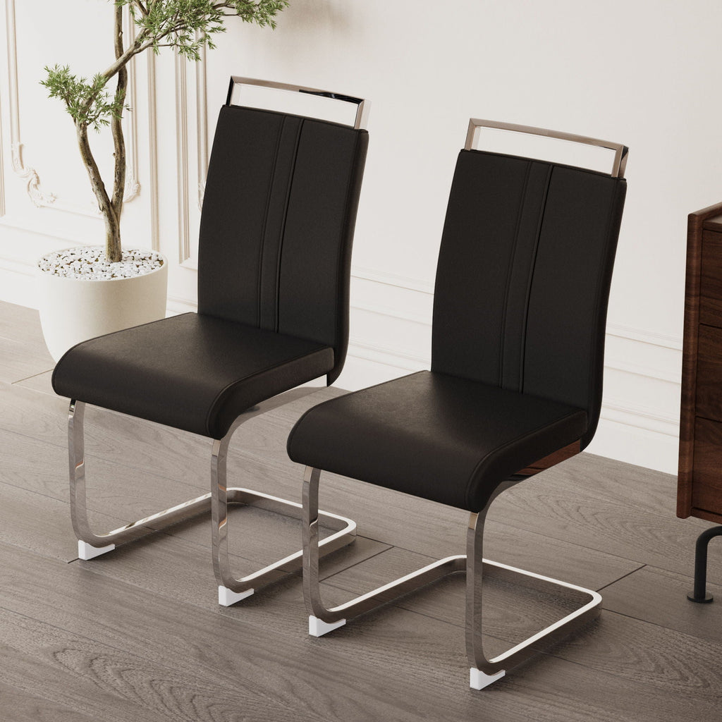 Modern Dining Chairs With Padded Seat, High Back by Unique Piece Furniture
