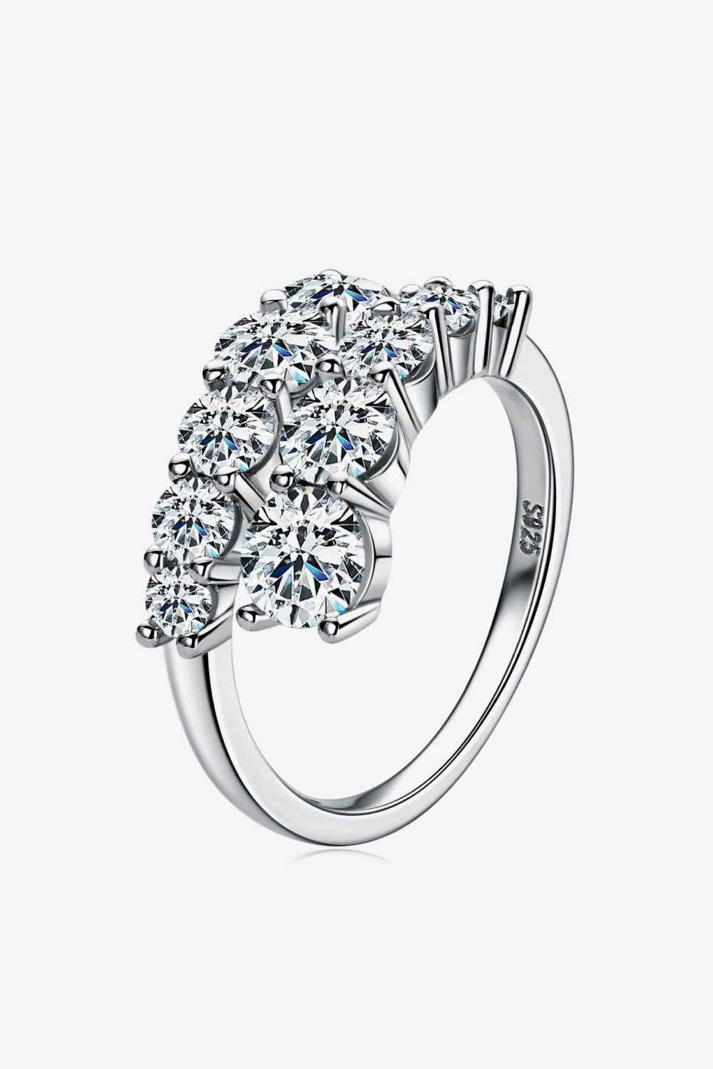 Adored Moissanite 925 Sterling Silver Ring by Wild and Free Boutique