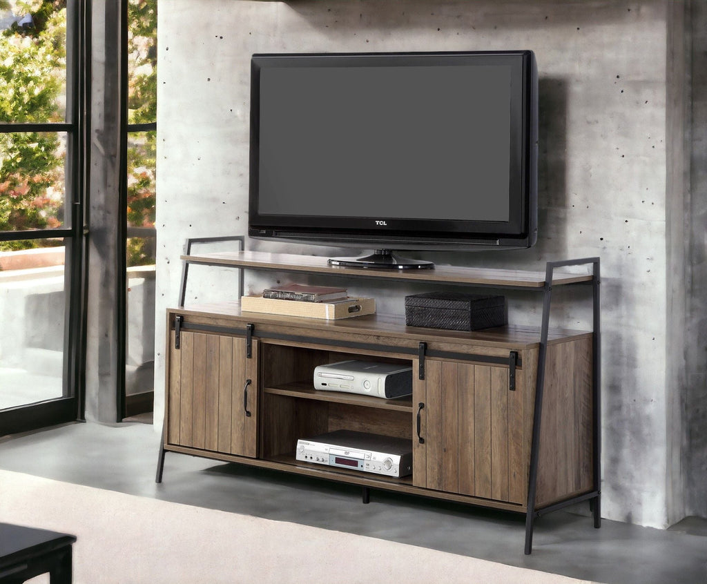 Rashawn - Rustic TV Stand - Oak by Unique Piece Furniture