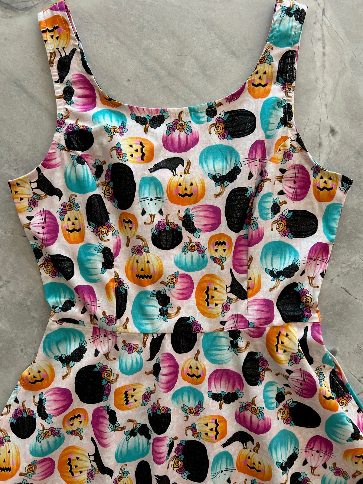 Pumpkin & Crow Skater Dress by Retrolicious