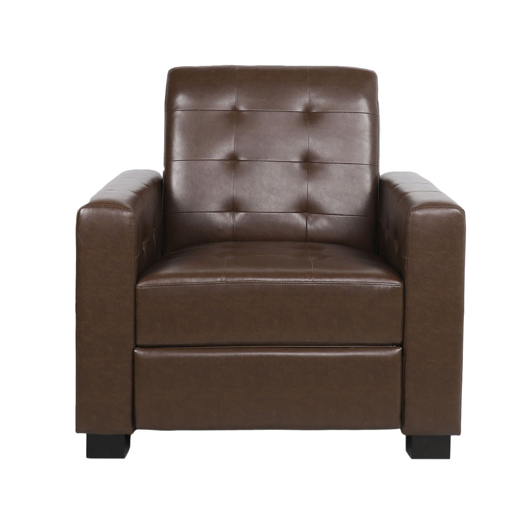 Langseth - Contemporary Tufted Pushback Recliner by Unique Piece Furniture