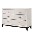 Contemporary 6 Drawer Dresser With Handles by Unique Piece Furniture