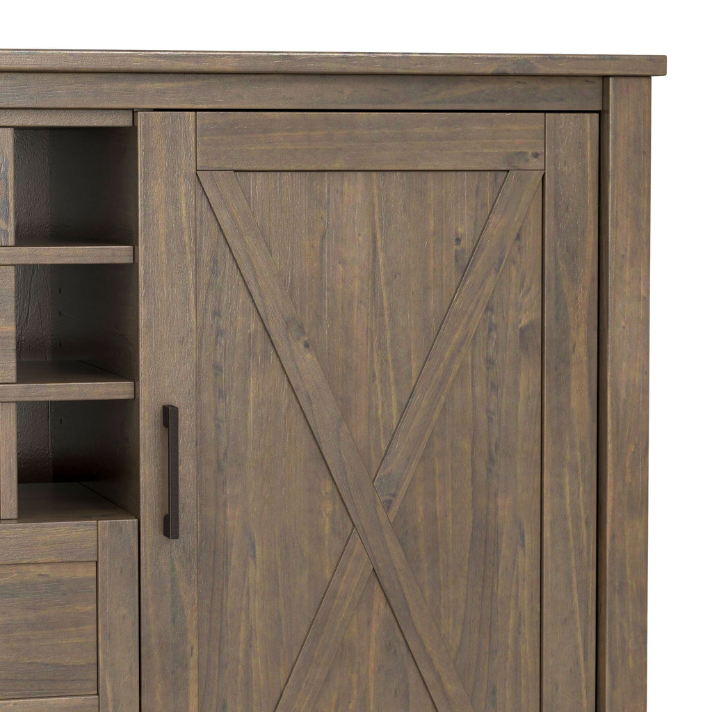 Ela - Sideboard With Wine Storage - Smoky Brown by Unique Piece Furniture