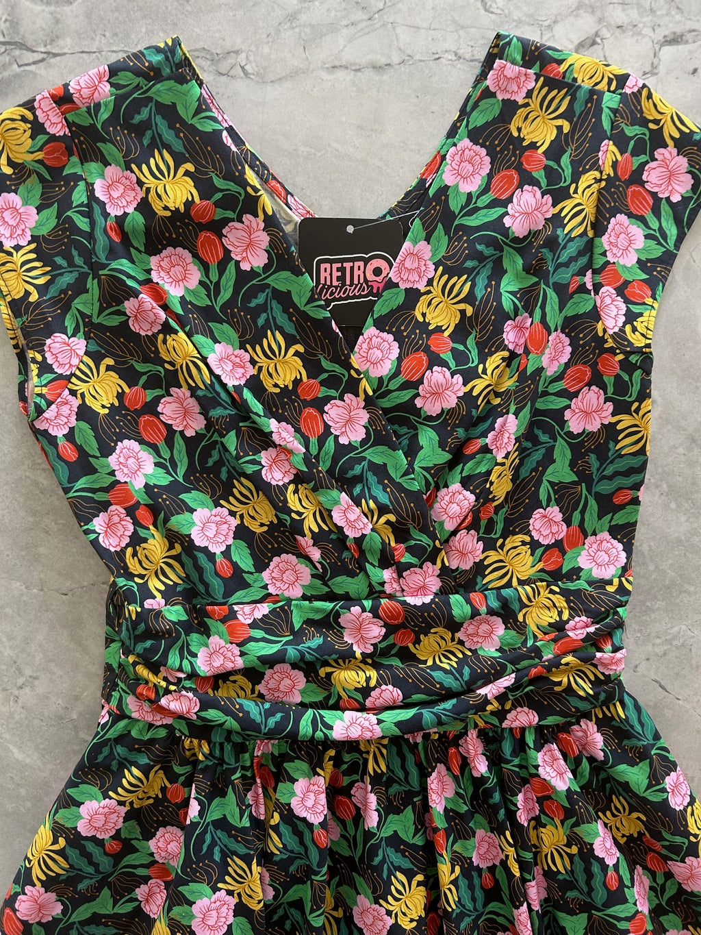 Floral Greta Dress by Retrolicious