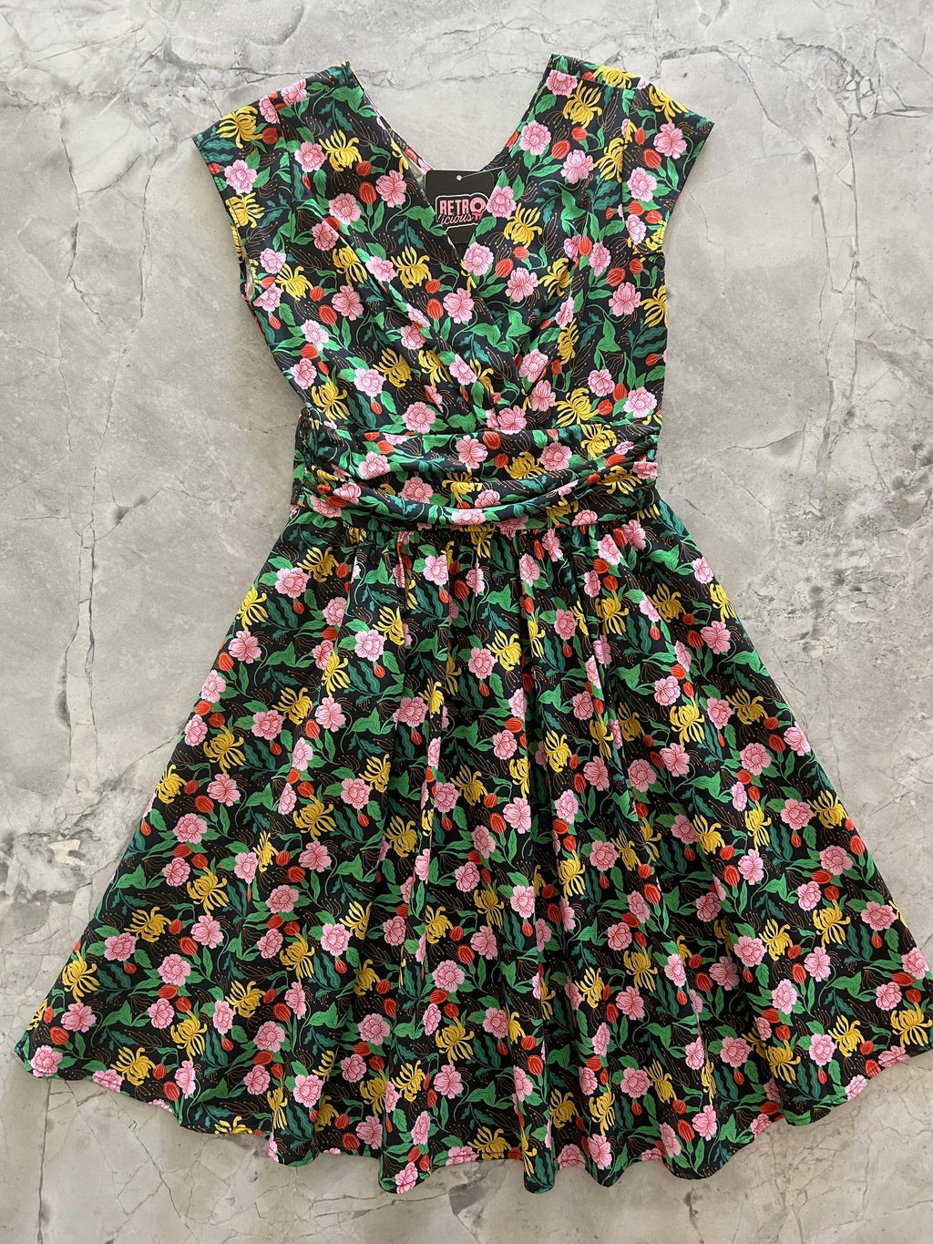 Floral Greta Dress by Retrolicious