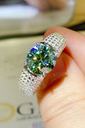3 Carat Moissanite Side Stone Ring by Wild and Free Boutique