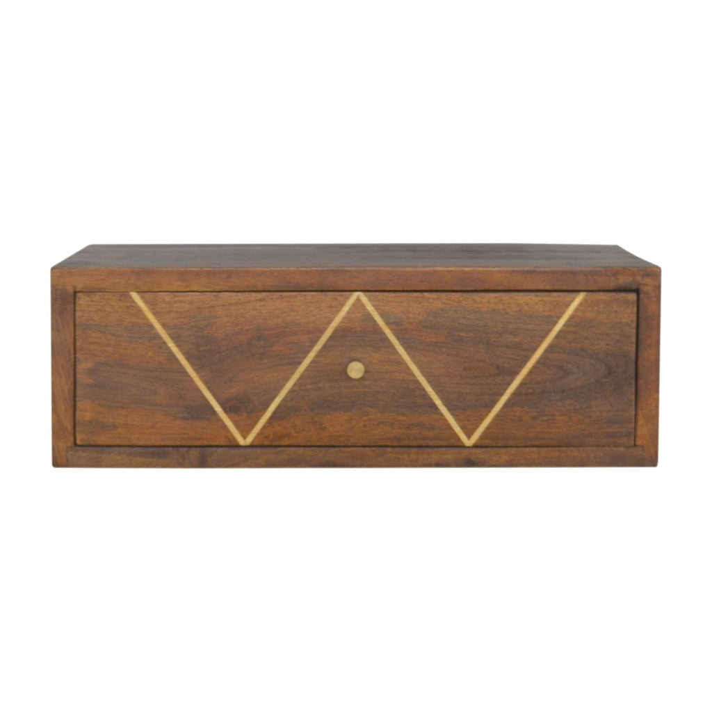 Floating Bedside Table - Chestnut by Unique Piece Furniture